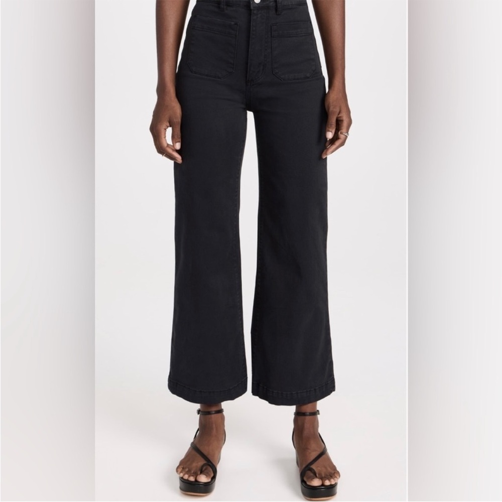 NWT Rollas High Rise Wide Leg Black Sailor